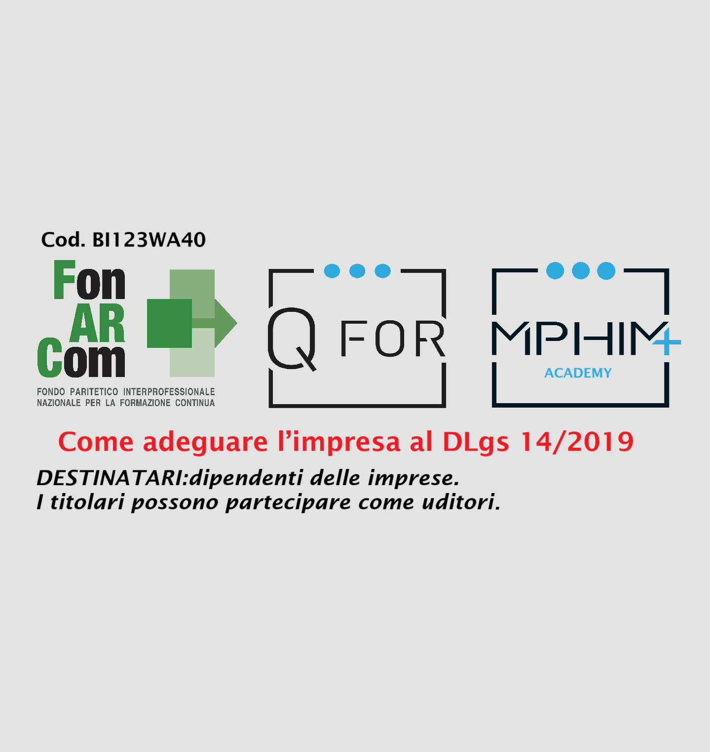 Come adeguare l’impresa al DLgs 14/2019