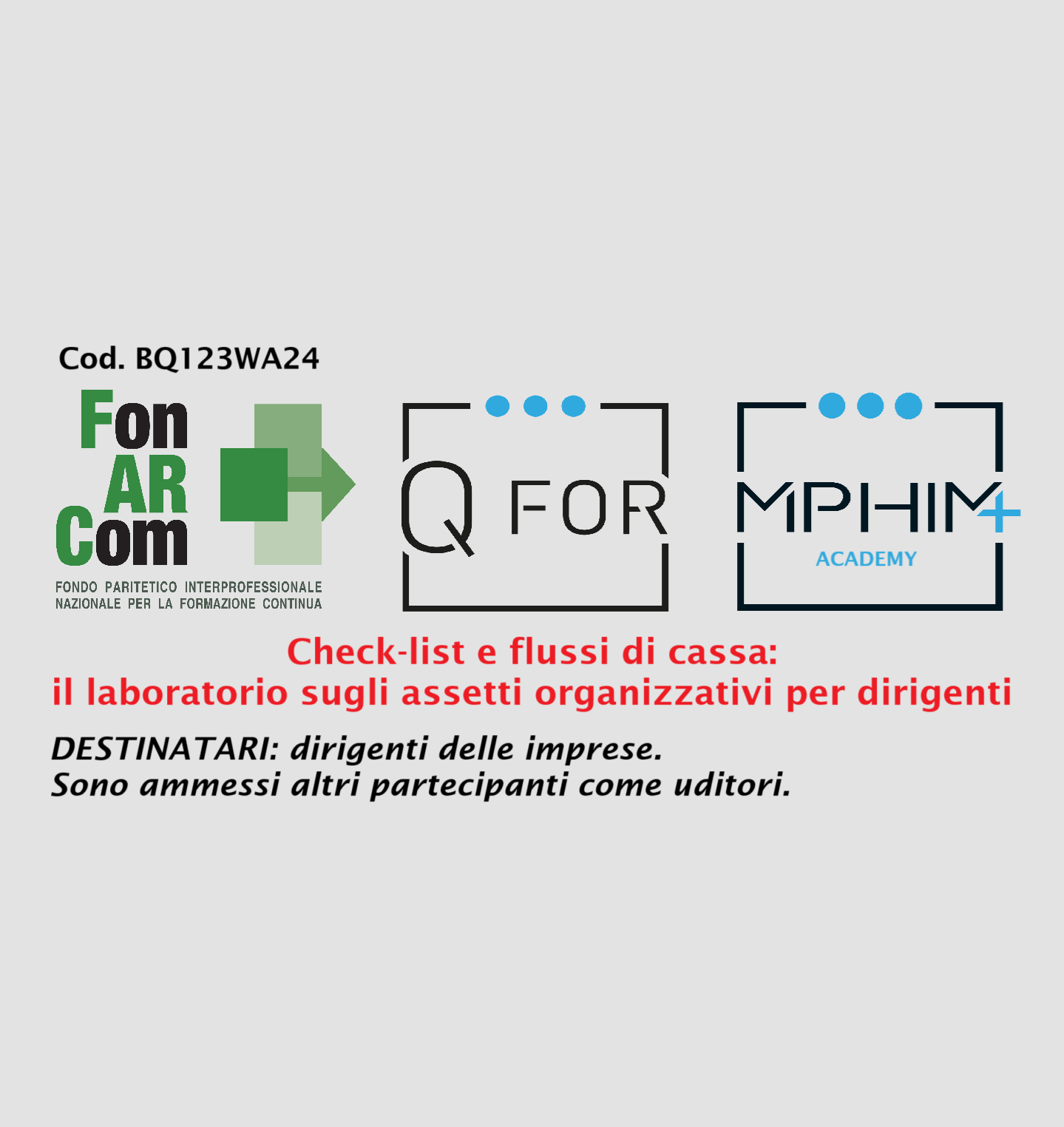 Check-list e flussi di cassa: il laboratorio sugli assetti organizzativi per dirigenti - webinar