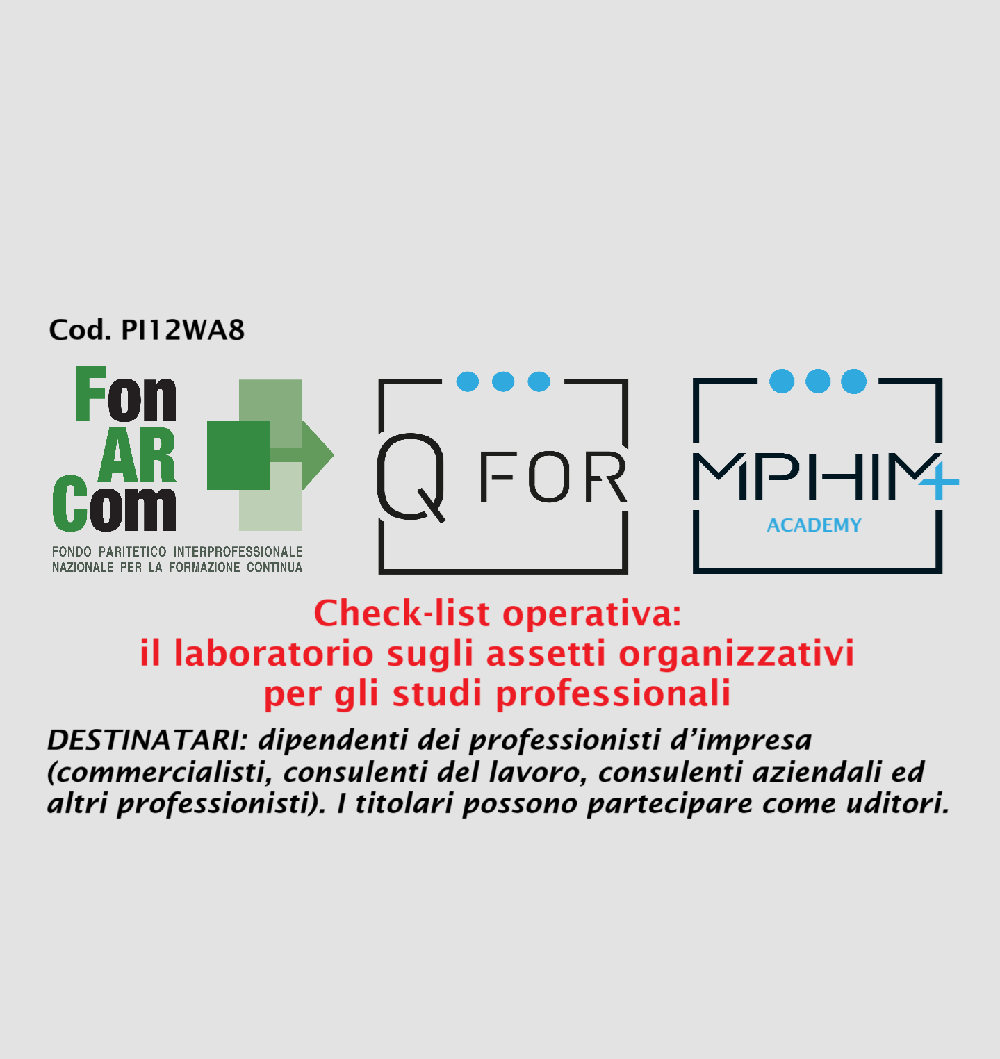 Check-list operativa: il laboratorio sugli assetti  organizzativi per gli studi professionali