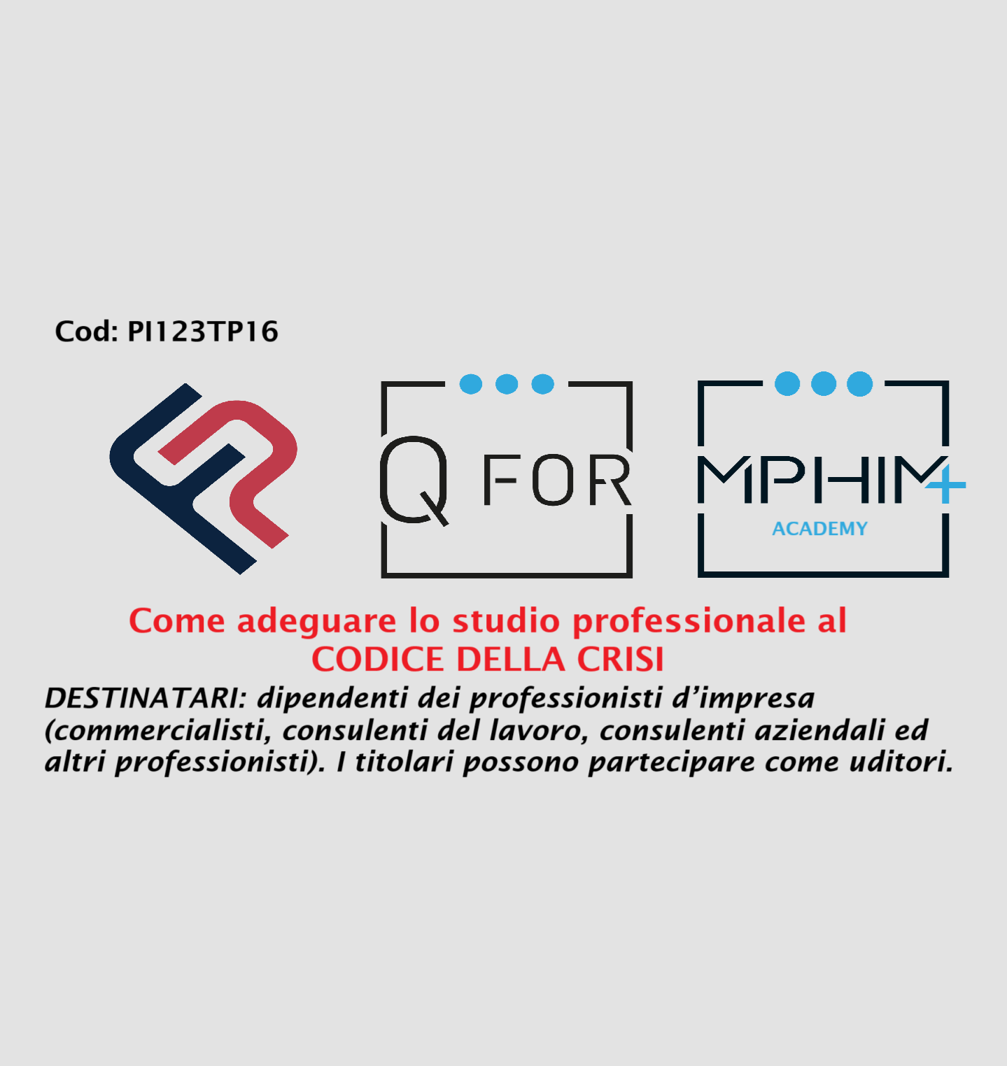 Come adeguare lo studio professionale al CODICE DELLA CRISI